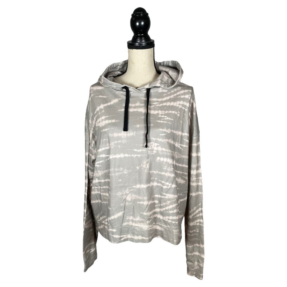 ALLSAINTS Pink Gray Tie Dye Hoodie Sweatshirt        Size: S - Picture 2 of 5